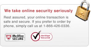 Secure online transaction with McAffee and Verisign