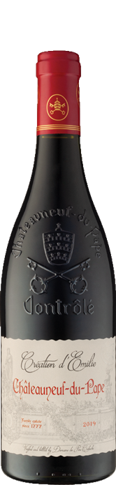 Création d'Émilie Châteauneuf-du-Pape 2019 Création d'Émilie Châteauneuf-du-Pape 2019