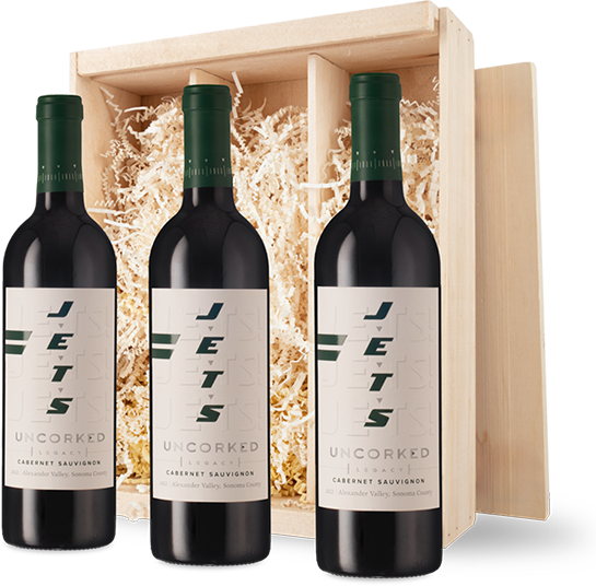 Jets Uncorked Trio in Wooden Box Jets Uncorked Trio in Wooden Box