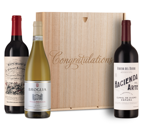 Luxury Mix Trio in “Congratulations” Wood Box