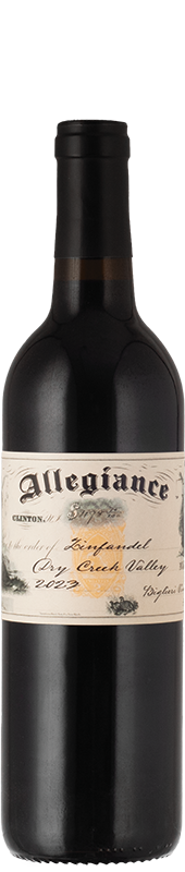 Allegiance "Biglieri Vineyard" Zinfandel Allegiance "Biglieri Vineyard" Zinfandel