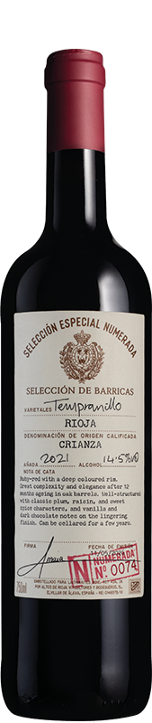 Selección Especial Numerada 74 Rioja Crianza 2021