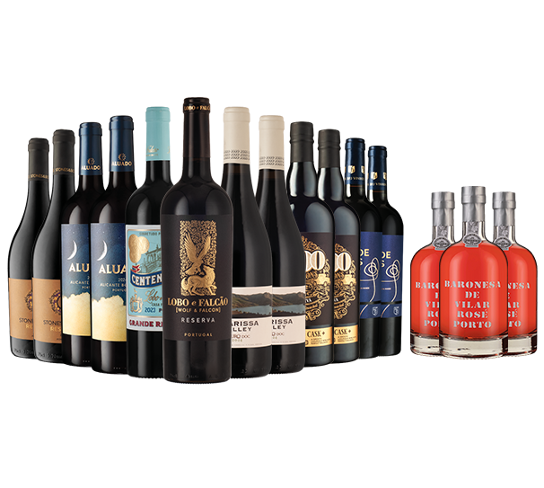 Portuguese Reds Dozen + Pink Port Trio Portuguese Reds Dozen + Pink Port Trio
