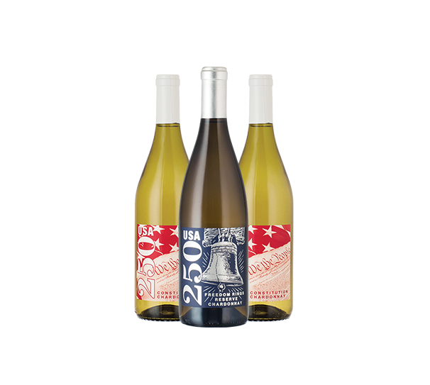 USA 250 Chardonnay Trio with Reserve Chardonnay