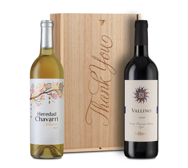 Thank You Premium Red & White in Wood Box Thank You Premium Red & White in Wood Box