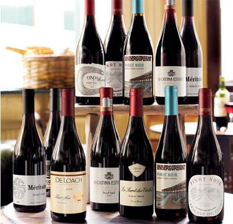 case of Pinot Noir wine delivery