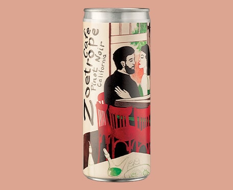 red wine in a can