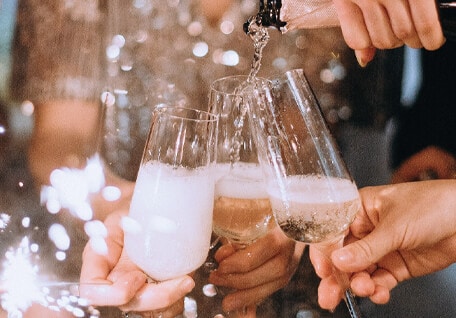 prosecco champagne for holidays