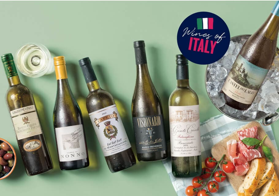 white wines like Pinot Grigio