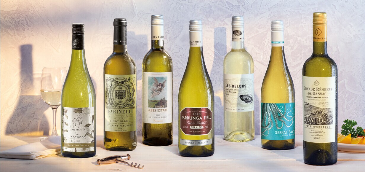 white wine with awards