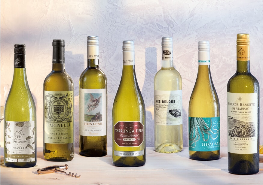 white wine with awards