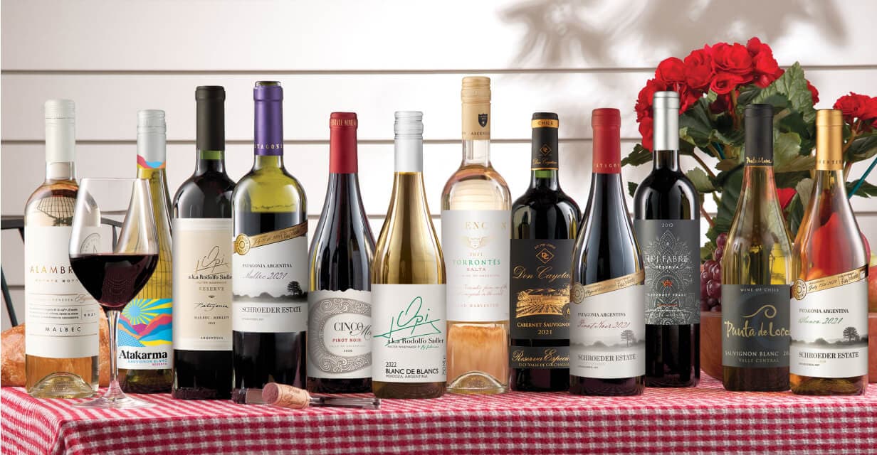 chile argentine red white wines