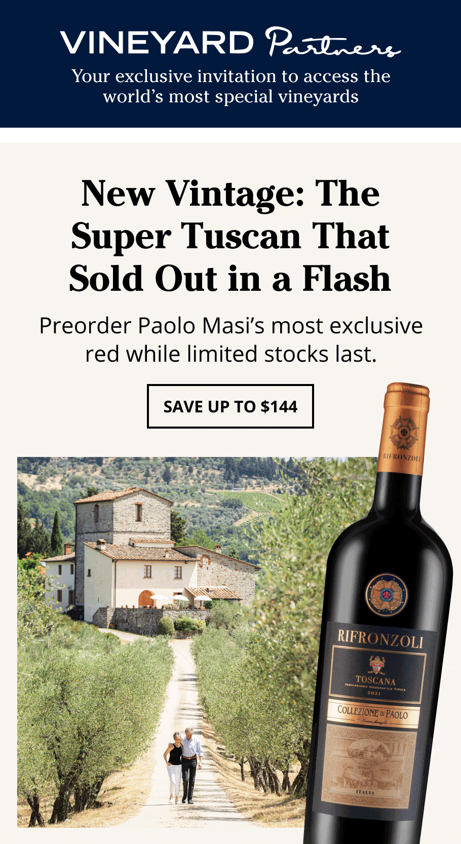 Vineyard Partners Rifronzoli 2021 Presale Offer 